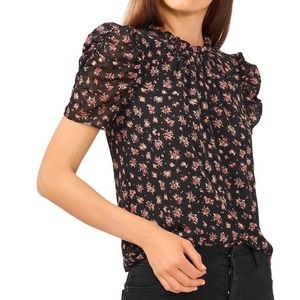 Revolve 1. State Floral Puff Sleeve Blouse